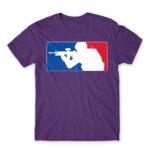 Soldier Logo Dark Purple Men's T-shirt for Soldier, Work