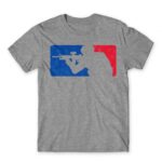 Soldier Logo Grey Melange Men's T-shirt for Soldier, Work