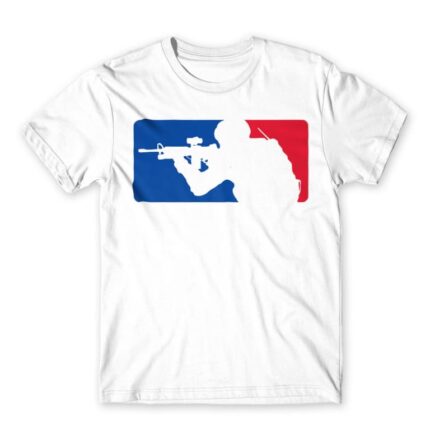 Soldier Logo White Men's Tee for Soldier, Work