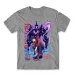 Solo Leveling Graffiti Grey Melange Men's T-shirt for Anime, Solo Leveling