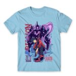 Solo Leveling Graffiti Sky Blue Men's T-shirt for Anime, Solo Leveling