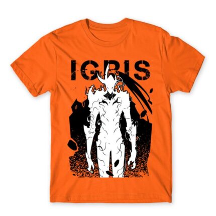 Solo Leveling – Igris Orange Men's T-shirt for Anime, Solo Leveling