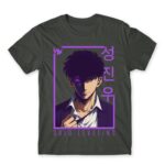 Solo Leveling – Jinwoo Dark Grey Men's T-shirt for Anime, Solo Leveling