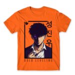 Solo Leveling – Jinwoo Orange Men's Tee for Anime, Solo Leveling