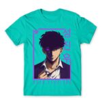 Solo Leveling – Jinwoo Turquoise Men's T-shirt for Anime, Solo Leveling