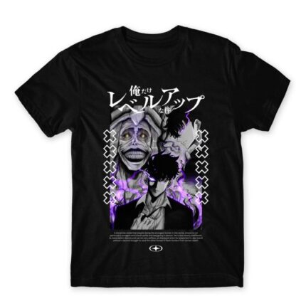 Solo Leveling Manga Black Men's T-shirt for Anime, Solo Leveling