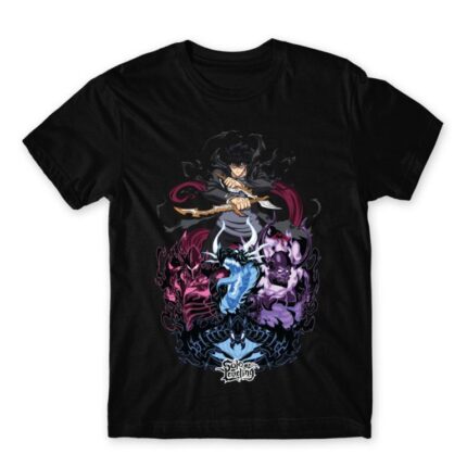 Solo Leveling Monsters Black Men's Tee for Anime, Solo Leveling