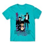 Solo Leveling Neon Atoll Blue Men's T-shirt for Anime, Solo Leveling