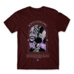 Solo Leveling S-Rank Burgundy Men's T-shirt for Anime, Solo Leveling