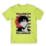 Solo Leveling Splash Apple Green Men's T-shirt for Anime, Solo Leveling
