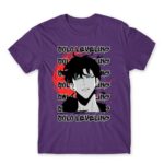 Solo Leveling Splash Dark Purple Men's Tee for Anime, Solo Leveling