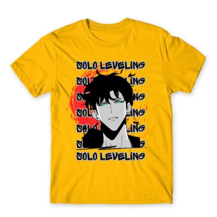 Solo Leveling Splash Gold Men's T-shirt for Anime, Solo Leveling