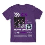 Solo Leveling – Strongest Hunter Dark Purple Men's T-shirt for Anime, Solo Leveling