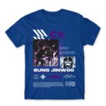 Solo Leveling – Strongest Hunter Royal Blue Men's T-shirt for Anime, Solo Leveling