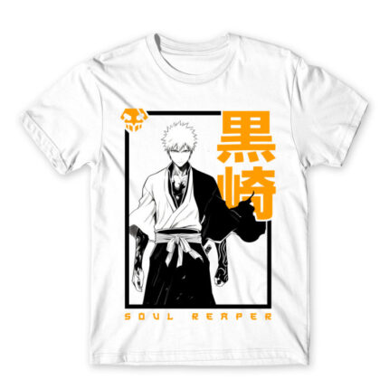 Soul Reaper White Men's Tee for Anime, Bleach