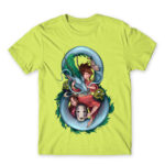 Spirited away – Chihiro & Haku Apple Green Men's T-shirt for Anime, Spirited Away