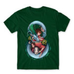 Spirited away – Chihiro & Haku Bottle Green Men's Tee for Anime, Spirited Away