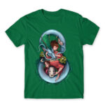 Spirited away – Chihiro & Haku Kelly Green Men's Tee for Anime, Spirited Away