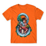 Spirited away – Chihiro & Haku Orange Men's Tee for Anime, Spirited Away