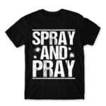 Spray and pray Black Men's Tee