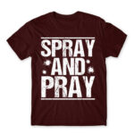 Spray and pray Burgundy Men's T-shirt
