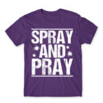 Spray and pray Dark Purple Men's T-shirt