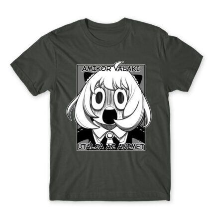SPY X FAMILY Anya MEME Dark Grey Men's T-shirt for Anime, Spy X Family