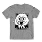 SPY X FAMILY Anya MEME Grey Melange Men's T-shirt for Anime, Spy X Family