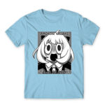 SPY X FAMILY Anya MEME Sky Blue Men's T-shirt for Anime, Spy X Family