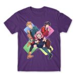 Spy X Family – Kawaii Dark Purple Men's Tee for Anime, Spy X Family