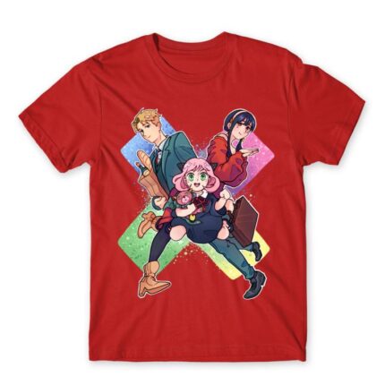 Spy X Family – Kawaii Red Men's Tee for Anime, Spy X Family