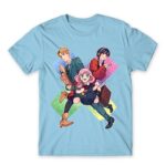Spy X Family – Kawaii Sky Blue Men's T-shirt for Anime, Spy X Family
