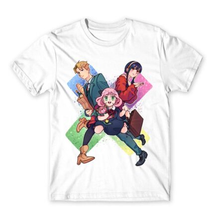 Spy X Family – Kawaii White Men's Tee for Anime, Spy X Family