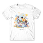 Squirtle – Botanical White Men's Tee for Anime, Pokemon