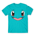 Squirtle face Atoll Blue Men's T-shirt for Anime, Pokemon