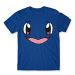 Squirtle face Royal Blue Men's Tee for Anime, Pokemon
