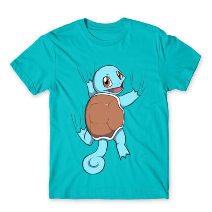 Squirtle hanging Atoll Blue Men's Tee for Anime, Pokemon