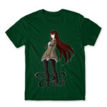 Steins; Gate – Makise Kurisu Bottle Green Men's T-shirt for Anime, Steins Gate