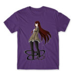 Steins; Gate – Makise Kurisu Dark Purple Men's Tee for Anime, Steins Gate