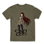 Steins; Gate – Makise Kurisu Zinc Men's T-shirt for Anime, Steins Gate