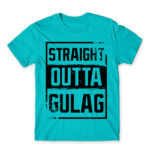 Straight outta gulag Atoll Blue Men's T-shirt