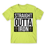 Straight outta iron Apple Green Men's Tee for Gaming, League Of Legends