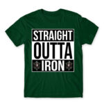 Straight outta iron Bottle Green Men's T-shirt for Gaming, League Of Legends