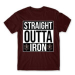 Straight outta iron Burgundy Men's T-shirt for Gaming, League Of Legends