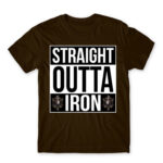 Straight outta iron Chocolate Men's T-shirt for Gaming, League Of Legends