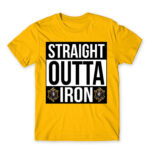 Straight outta iron Gold Men's T-shirt for Gaming, League Of Legends
