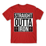 Straight outta iron Red Men's T-shirt for Gaming, League Of Legends