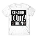 Straight outta iron White Men's T-shirt for Gaming, League Of Legends