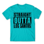 Straight Outta Los Santos Atoll Blue Men's Tee