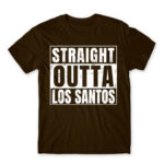 Straight Outta Los Santos Chocolate Men's T-shirt
